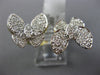 ESTATE LARGE 1.06CT DIAMOND 14KT YELLOW GOLD CLASSIC DOUBLE BUTTERFLY LOVE RING