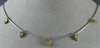 ESTATE .25CT DIAMOND 14KT 2 TONE GOLD MULTI FLOWER BY THE YARD HANGING NECKLACE