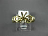 ESTATE .35CT DIAMOND 14KT 2 TONE GOLD BAGUETTE SEMI MOUNT ENGAGEMENT RING #22412
