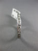 ESTATE 1.0CT DIAMOND 14KT WHITE GOLD 3D ETERNITY WEDDING ANNIVERSARY RING #22435