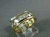 ANTIQUE .35CT DIAMOND 14K WHITE YELLOW GOLD FILIGREE ETERNITY WEDDING RING 21370