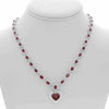 GIA CERTIFIED LARGE 27.43CT DIAMOND & AAA RUBY 18K WHITE GOLD 3D TENNIS NECKLACE