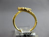 LARGE .79CT DIAMOND 18KT YELLOW GOLD 3D GRADUATING JOURNEY DOUBLE WAVE FUN RING