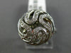 ESTATE .34CT DIAMOND 14KT WHITE GOLD MULTI WAVE CIRCULAR OPEN FILIGREE FUN RING