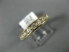 ESTATE 1.0CT DIAMOND 14KT YELLOW GOLD ROUND CHANNEL COMFORT FIT ANNIVERSARY RING