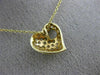 ESTATE .40CT DIAMOND 14KT YELLOW GOLD 3D CLASSIC PUFFED HEART PENDANT #22986