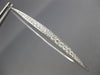 ESTATE LARGE 1.19CT DIAMOND 18KT WHITE GOLD 3D ELONGATED BAR HANGING EARRINGS