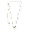 ESTATE .22CT DIAMOND 14K YELLOW GOLD 3D CLASSIC BUTTERFLY FILIGREE LOVE NECKLACE
