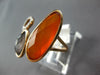 ESTATE .07CT DIAMOND & AAA ORANGE AGATE & GREY QUARTZ 14KT ROSE GOLD 3D FUN RING