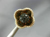 ESTATE .90CT WHITE & BLACK DIAMOND 14KT ROSE & BLACK GOLD CLIP ON STUD EARRINGS