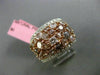 ESTATE EXTRA LARGE 5.04CT DIAMOND 18K WHITE & ROSE GOLD WEDDING ANNIVERSARY RING