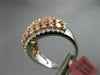 ESTATE LARGE 1.51CT DIAMOND 18KT WHITE & ROSE GOLD 3D WEDDING ANNIVERSARY RING