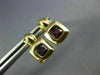ESTATE .80CT AAA AMETHYST 14KT YELLOW GOLD 3D CLASSIC SQUARE STUD EARRINGS