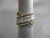 ESTATE 1.42CT MULTI SHAPE DIAMOND 18KT WHITE GOLD CRISS CROSS INFINITY LOVE RING