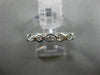 ESTATE .22CT ROUND & MARQUISE DIAMOND 14KT GOLD BEZEL SEMI ETERNITY WEDDING RING