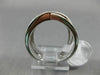 ESTATE LARGE .60CT WHITE & BLUE DIAMOND 14K WHITE GOLD CRISS CROSS LOVE FUN RING