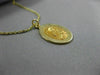 ESTATE 14KT YELLOW GOLD HANDCRAFTED HEART OF MARY PRAY FOR US PENDANT #24014