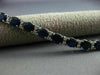 ESTATE 12.83CT DIAMOND & AAA EXTRA FACET SAPPHIRE 18K WHITE GOLD TENNIS BRACELET