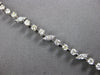 3.15CT DIAMOND 14KT WHITE GOLD 3D ROUND MULTI LEAF BY THE YARD TENNIS BRACELET