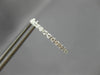 .50CT DIAMOND 14KT WHITE GOLD 3D CLASSIC 1.5mm INSIDE OUT LOVE HOOP EARRINGS