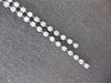 4.32CT DIAMOND 14KT WHITE GOLD BY THE YARD SEMI ETERNITY 2 ROW LARIAT NECKLACE