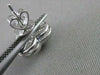 ESTATE 1.30CTW DIAMOND STAR HEART 14KT WHITE GOLD PUSHBACK EARRINGS 12MM #20989