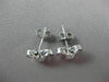 ANTIQUE .16CT DIAMOND BUTTERFLY 3D 18KT WHITE GOLD EARRINGS ELEGANT!! #9672