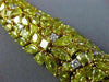 ESTATE MASSIVE 35.46CT WHITE & FANCY YELLOW DIAMOND 18KT WHITE GOLD 3D BRACELET