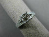ESTATE .68CT DIAMOND 14KT WHITE GOLD 3D ROUND SEMI MOUNT ENGAGEMENT RING #2004
