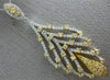 ESTATE EXTRA LARGE 1.72CT WHITE & FANCY YELLOW DIAMOND 18KT 2 TONE GOLD PENDANT