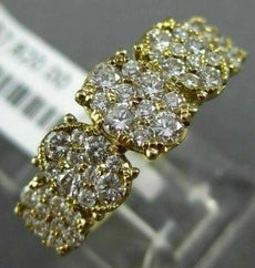 ESTATE WIDE 1.04CT DIAMOND 18KT YELLOW GOLD GRADUATING WEDDING ANNIVERSARY RING