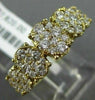 ESTATE WIDE 1.04CT DIAMOND 18KT YELLOW GOLD GRADUATING WEDDING ANNIVERSARY RING
