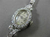 ANTIQUE 1.76CT OLD MINE DIAMOND 14K WHITE GOLD OVAL MICHAELS WATCH PRETTY #20475