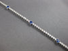 2.69CT DIAMOND & AAA SAPPHIRE 14K WHITE GOLD 3D CLASSIC ETERNITY TENNIS BRACELET