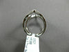 ESTATE MASSIVE .71CT DIAMOND 18KT WHITE GOLD DOUBLE SIDED OPEN ANCHOR FUN RING