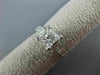 ESTATE 1.27CT DIAMOND PLATINUM 3D FILIGREE HEART MILGRAIN ENGAGEMENT RING #25486