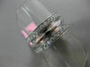 ESTATE .75CT DIAMOND 18KT WHITE GOLD 3 ROW SEMI ETERNITY ANNIVERSARY SOLID RING