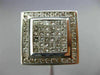 ESTATE MASSIVE 2.36CT DIAMOND 14KT WHITE GOLD 3D SQUARE INVISIBLE MENS RING
