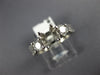 .40CT DIAMOND 18K WHITE GOLD ROUND 3 STONE SEMI MOUNT ENGAGEMENT RING #21091