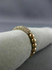 ESTATE .31CT DIAMOND 14KT ROSE GOLD 3D MULTI ROW BEADED WEDDING ANNIVERSARY RING