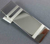 ESTATE LARGE 14KT WHITE GOLD 3D CLASSIC RECTANGULAR ENGRAVABLE MONEY CLIP #952