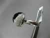 ESTATE WIDE 1.03CT DIAMOND & ONYX 14K WHITE GOLD 3D ROUND MOON & STAR LOVE RING