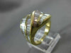 ANTIQUE WIDE 2.50CT BAGUETTE DIAMOND 18KT YELLOW GOLD COCKTAIL RING E/F #20143