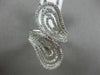 ESTATE LARGE 1.18CT DIAMOND 14KT WHITE GOLD 3D OPEN FILIGREE MULTI WAVE FUN RING