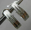 ESTATE WIDE .35CT DIAMOND 14KT WHITE GOLD PRINCESS CUT UMBRELLA CLIP ON EARRINGS