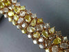 ESTATE LARGE GIA 24.03CT MULTI COLOR FANCY DIAMOND 18K ROSE GOLD TENNIS BRACELET