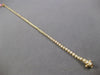 ESTATE 1.0CT DIAMOND 14KT YELLOW GOLD 3D CLASSIC 2MM LOVE TENNIS BRACELET