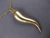 ESTATE CLASSIC 14KT YELLOW GOLD 3D ITALIAN HORN FLOATING PENDANT #27384