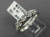 ESTATE .60CT DIAMOND 14KT WHITE GOLD 3 STONE WEDDING ANNIVERSARY RING #22946