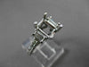ESTATE WIDE .67CT DIAMOND 14K WHITE GOLD SEMI MOUNT LUCIDA ENGAGEMENT RING 16735